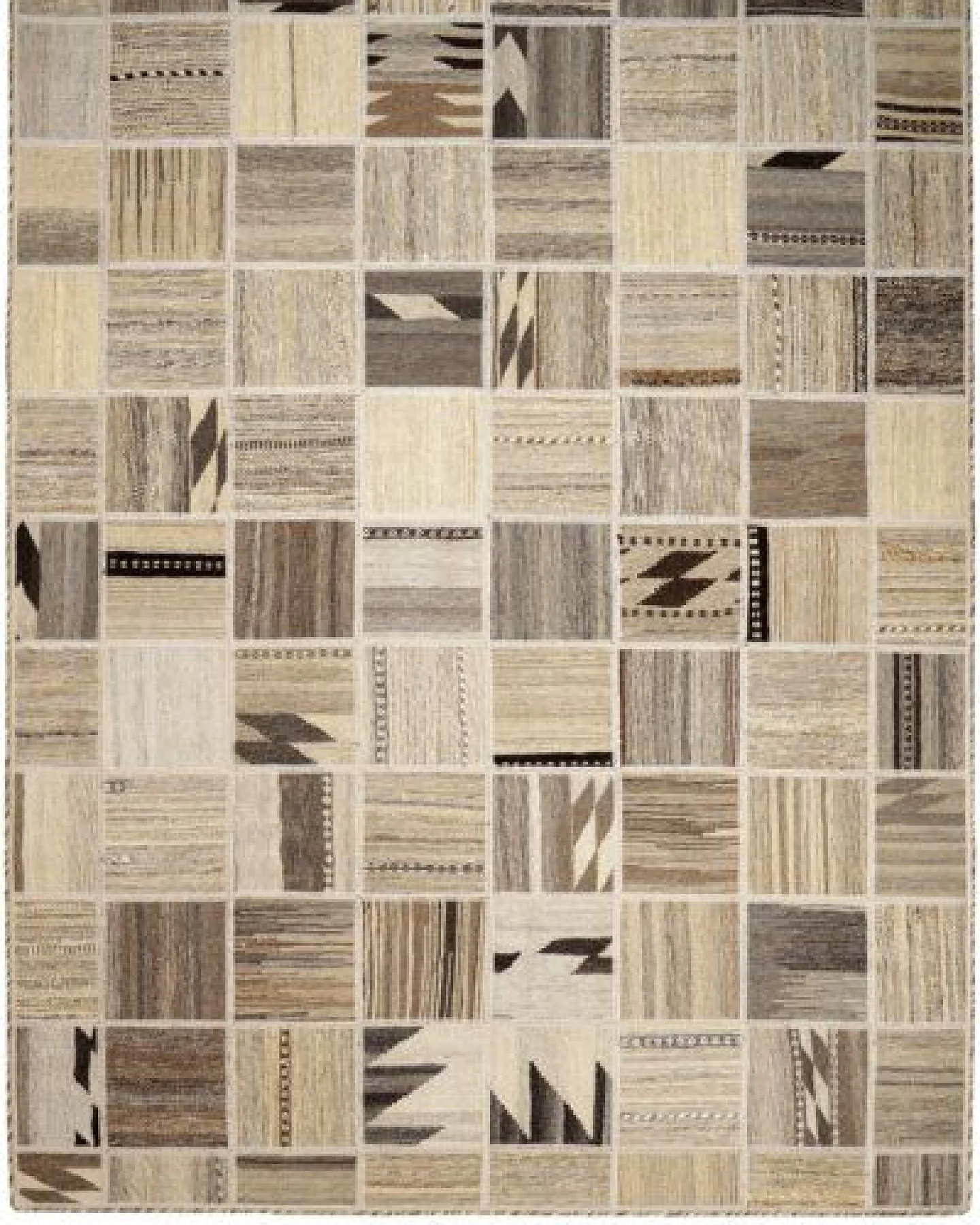 Kelim Tekkeh Beige „Rugtales“ aus Schurwolle, 150x200 cm – Ansicht 2