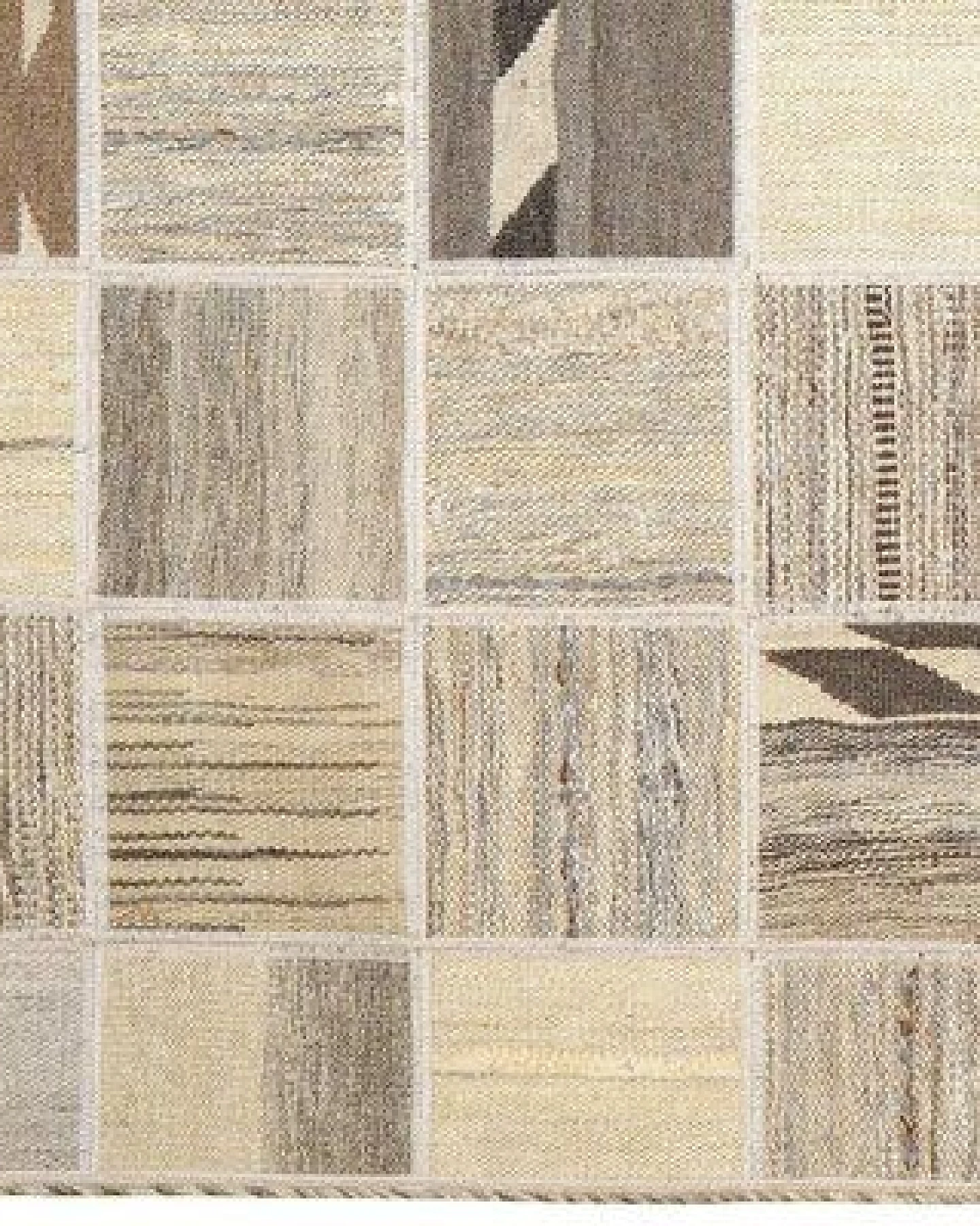 Kelim Tekkeh Beige „Rugtales“ aus Schurwolle, 150x200 cm – Ansicht 3