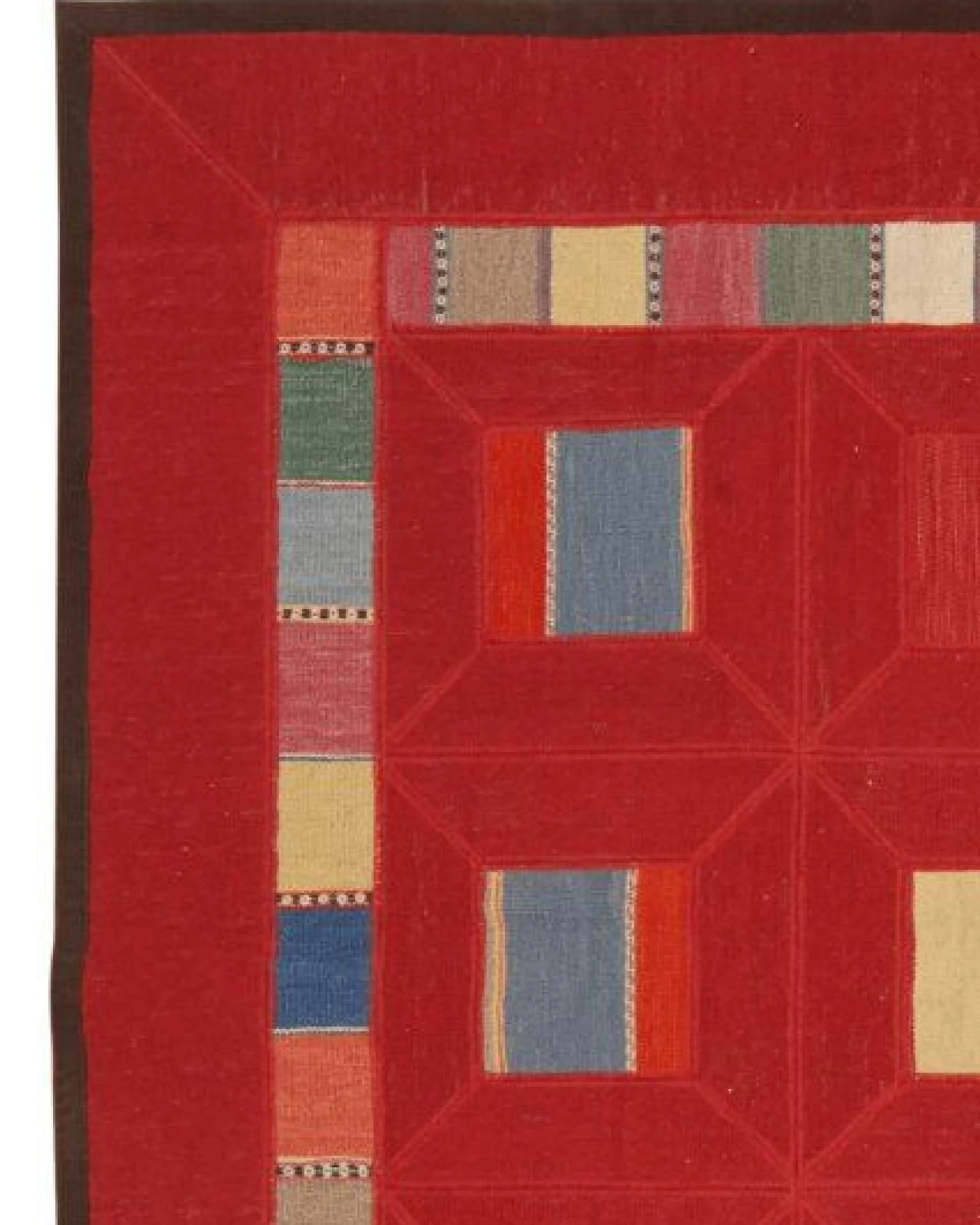 Kelim Tekkeh Rot „Rugtales“ aus Schurwolle, 180x258 cm – Ansicht 4