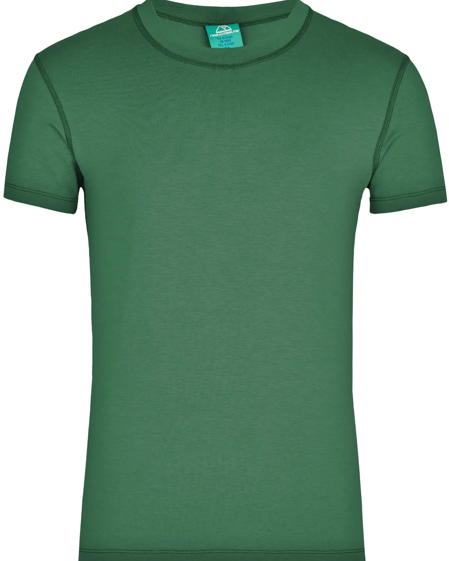 nice to meet me Herren vegan T-Shirt Core Avocado Grün – Ansicht 2