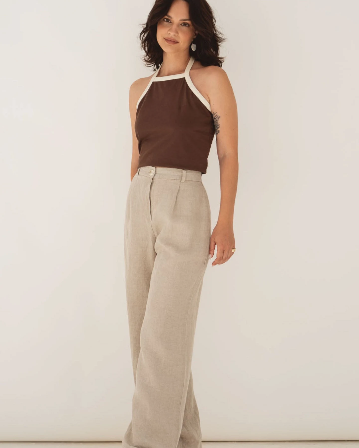 Näz Damen vegan Hose Mara Natural – Ansicht 2
