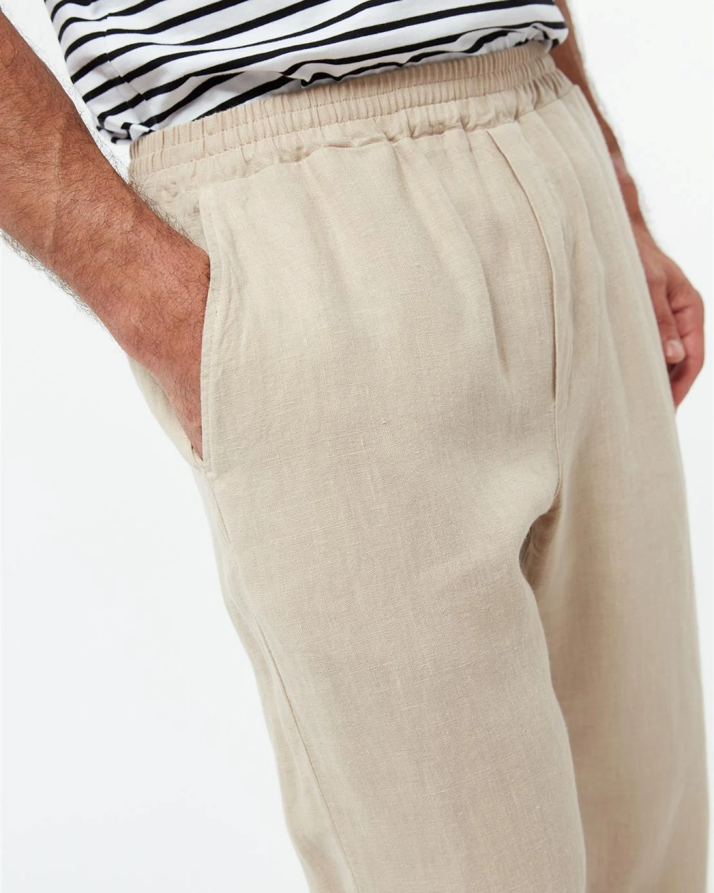 Givn Herren vegan Hose Eric Hafer Beige – Ansicht 2