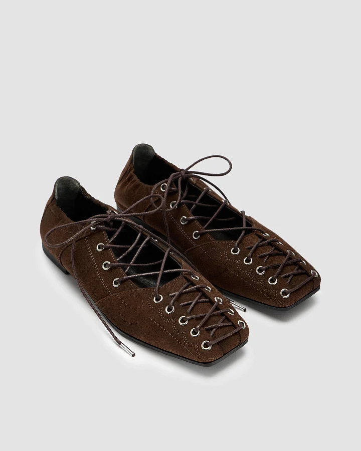 Prev Damen vegan Ballerinas Mae Mahogany