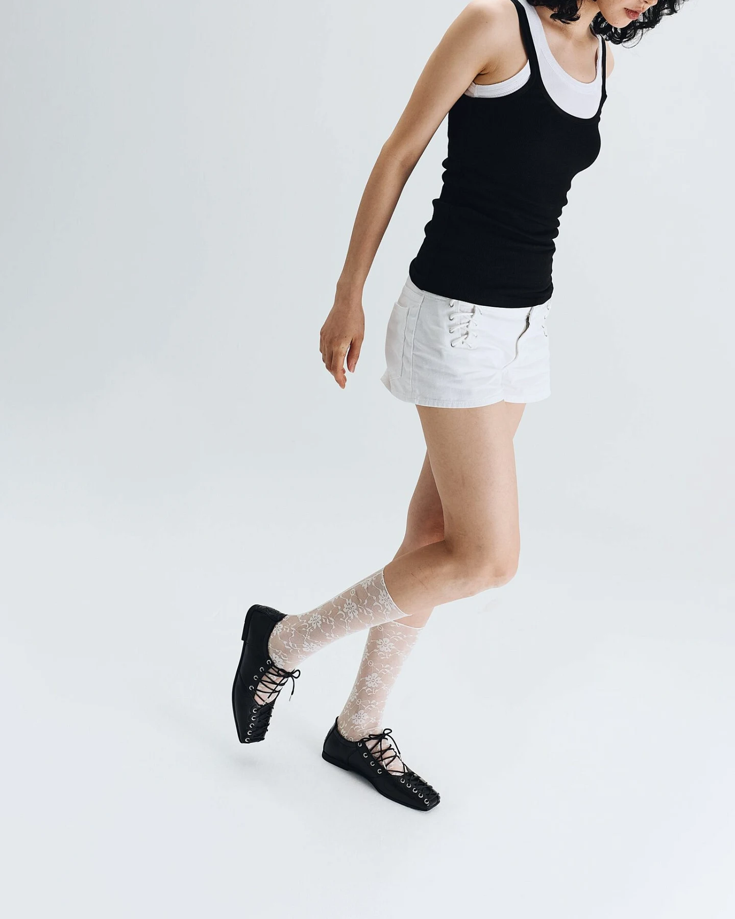 Prev Damen vegan Ballerinas Mae Schwarz – Ansicht 2
