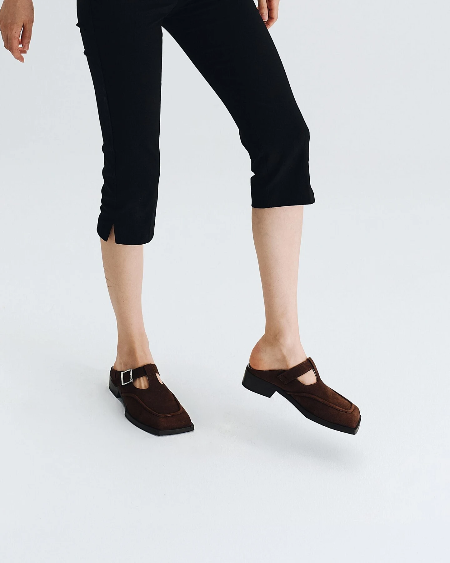 Prev Damen vegan Mules Lou Mahagoni – Ansicht 2