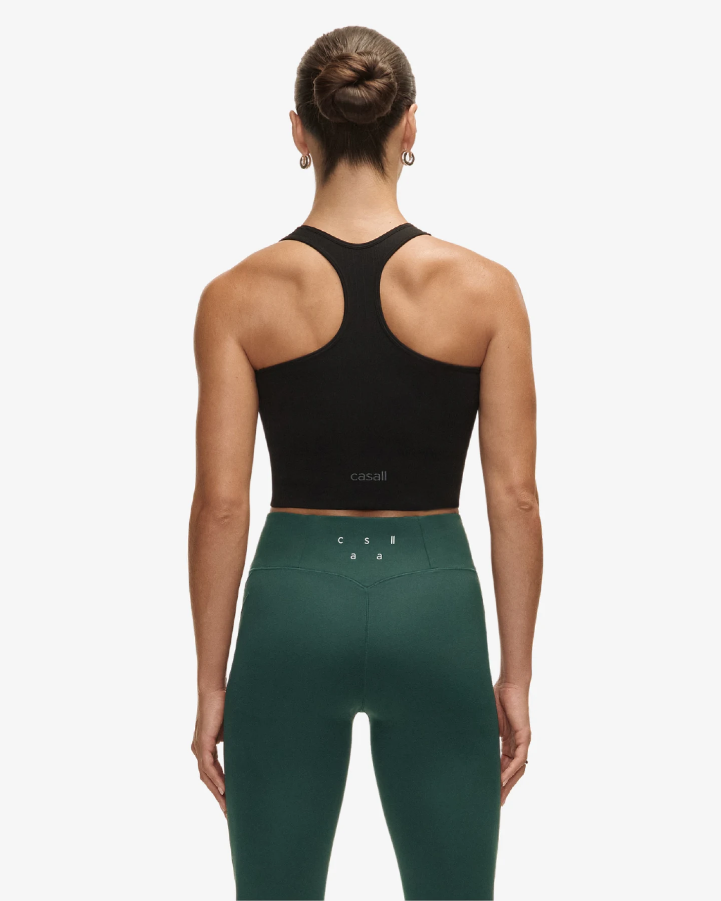Casall Multi Rib Seamless Padded Sports Top - Black L – Ansicht 3