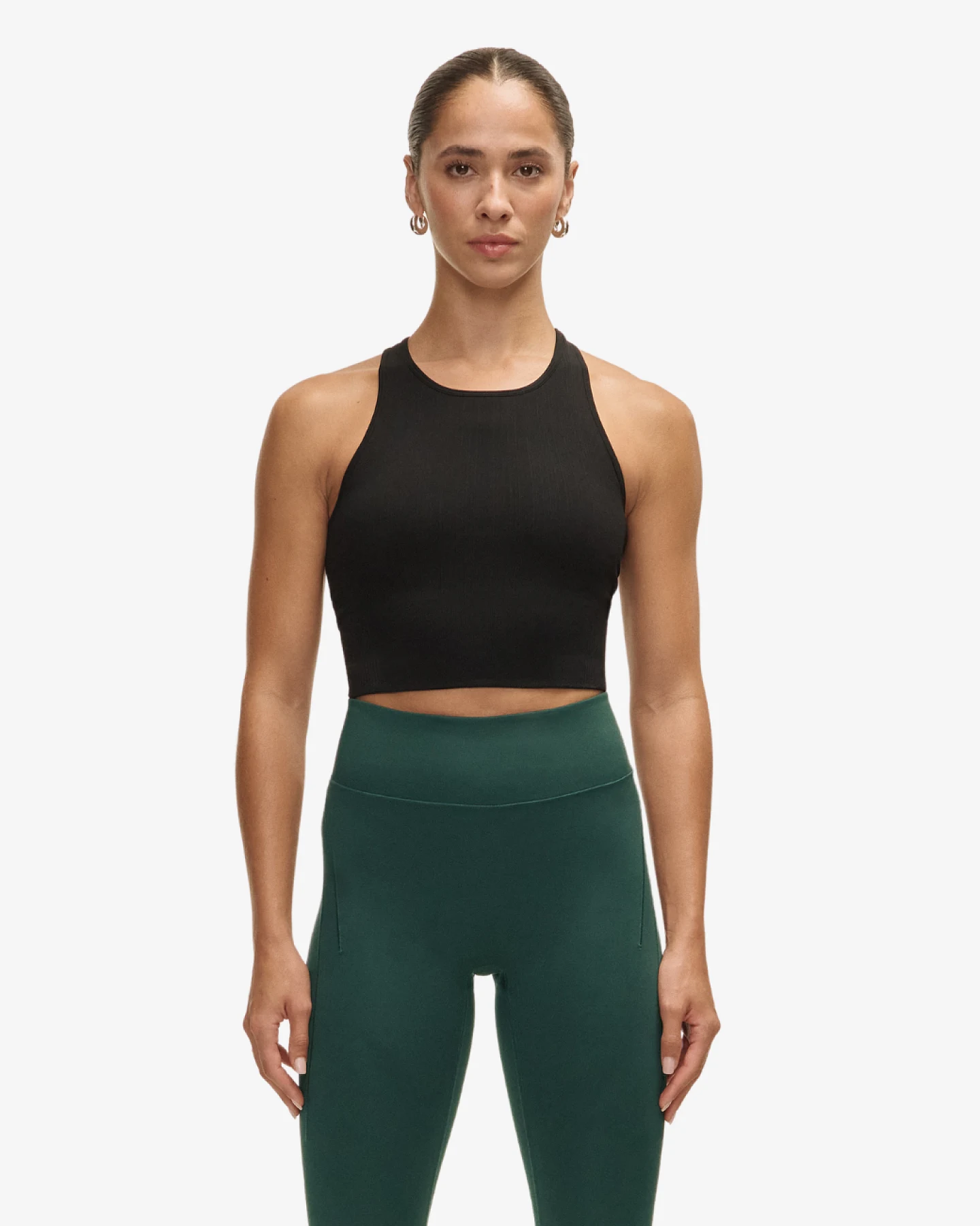 Casall Multi Rib Seamless Padded Sports Top - Black S – Ansicht 2
