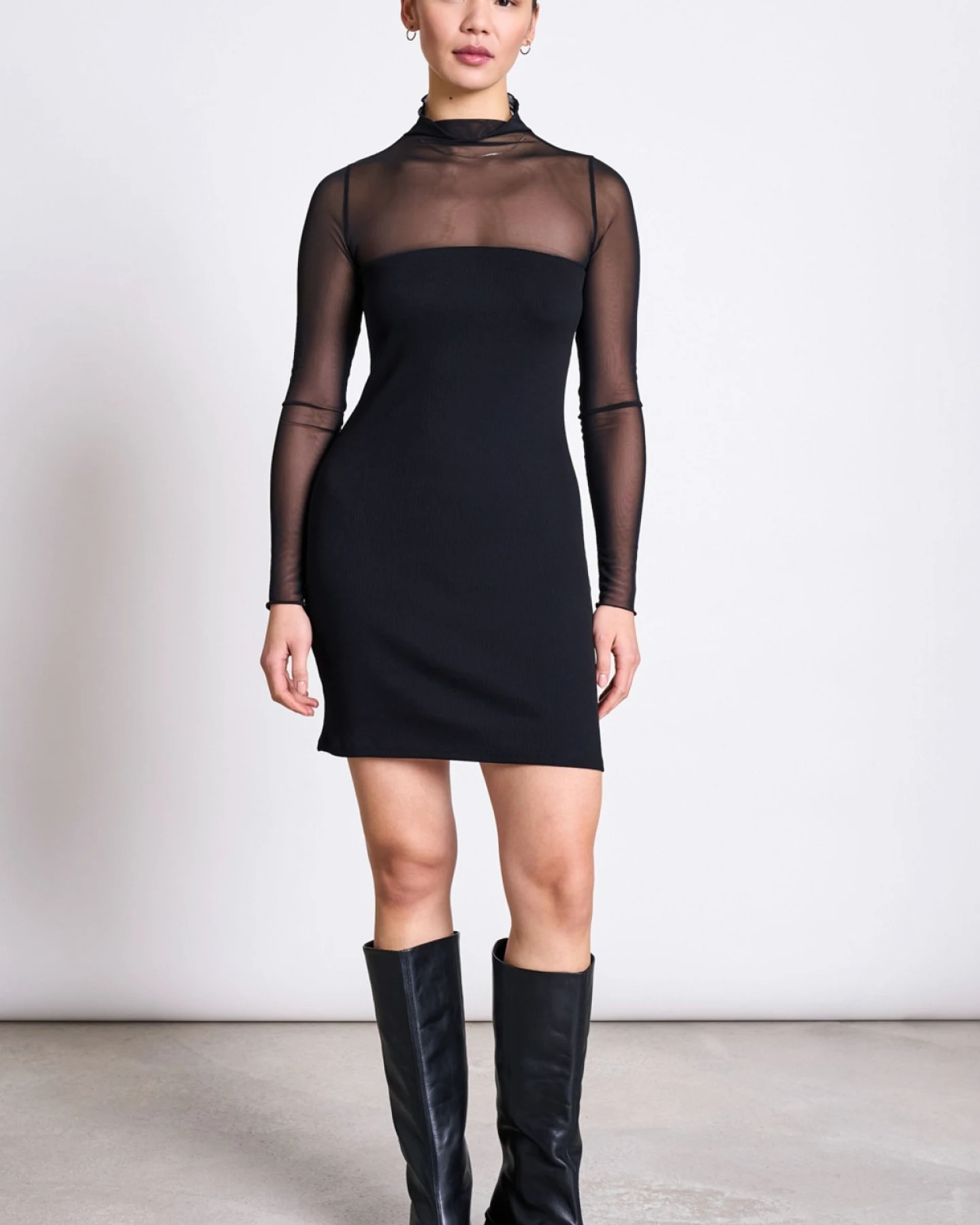 Kleid Mesh Huari Schwarz – Ansicht 2