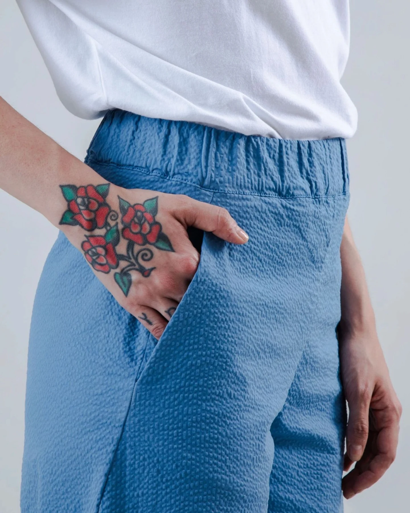 Hose Seersucker Oversize Picnic – Ansicht 3