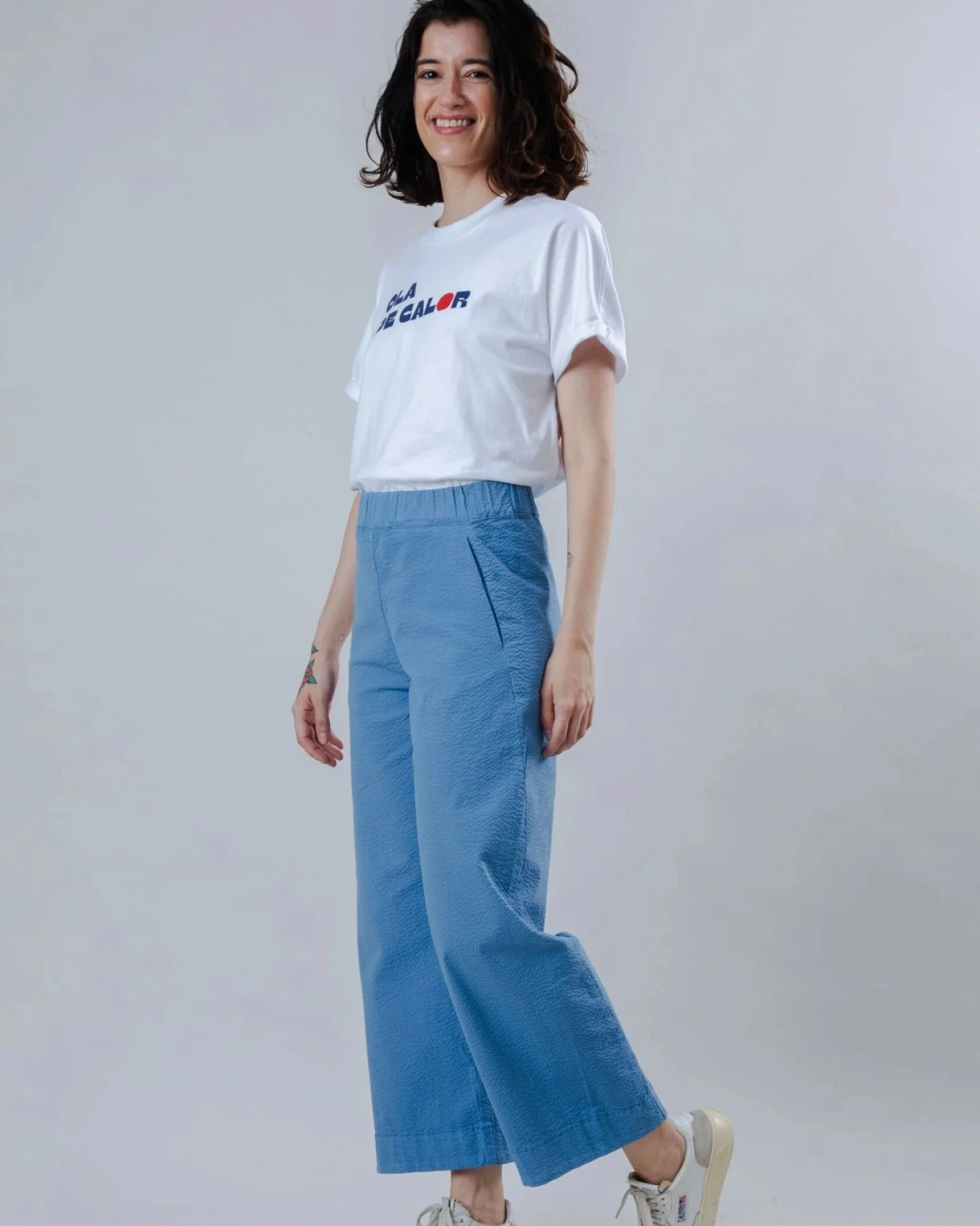 Hose Seersucker Oversize Picnic – Ansicht 4