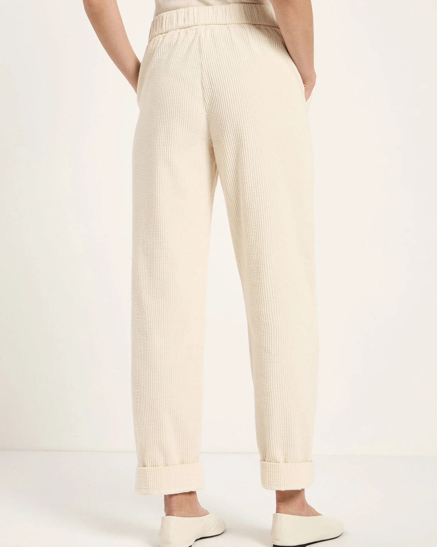 Kord Hose mit Gummizug (GOTS) – Ansicht 4