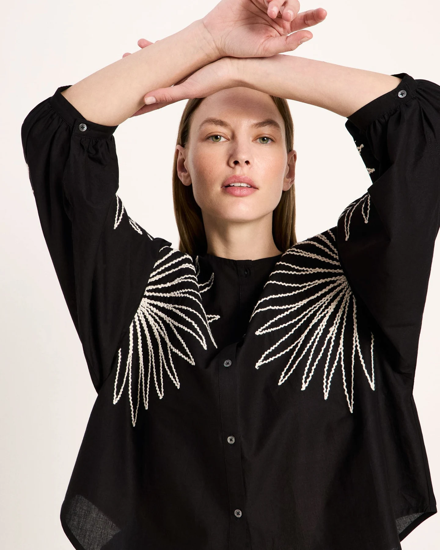 Bluse mit Stickerei (GOTS) – Ansicht 4
