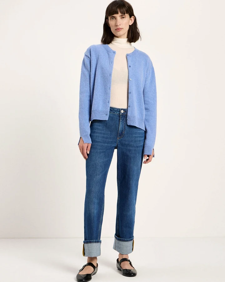 Boxy Strickjacke (GOTS)