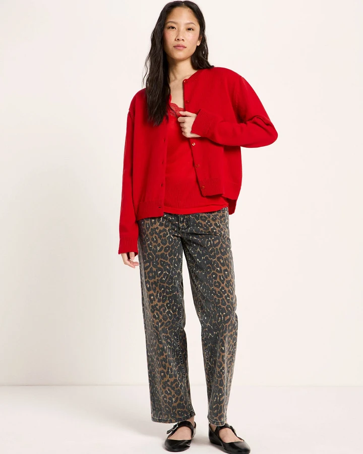 Boxy Strickjacke (GOTS)