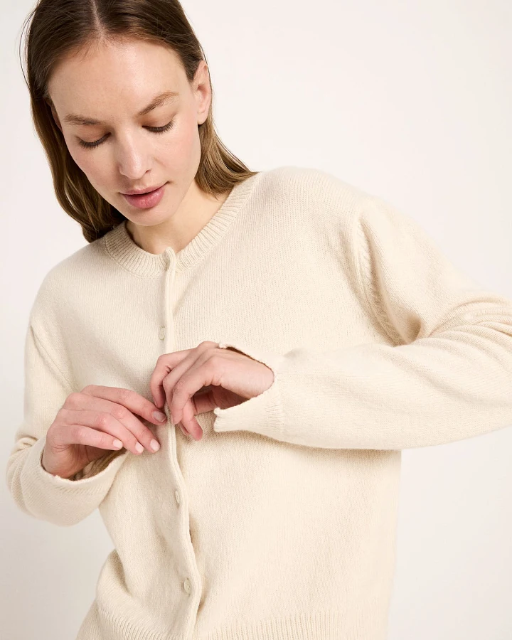 Boxy Strickjacke (GOTS)