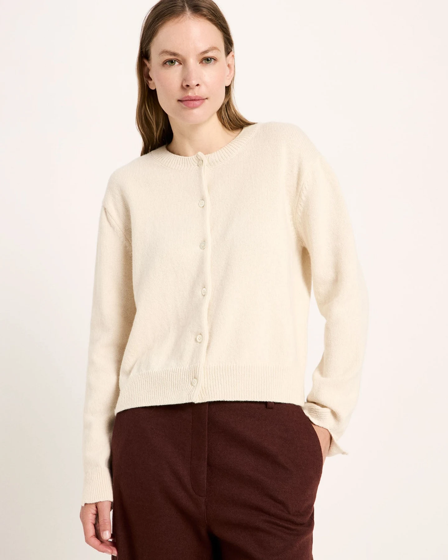 Boxy Strickjacke (GOTS) – Ansicht 3