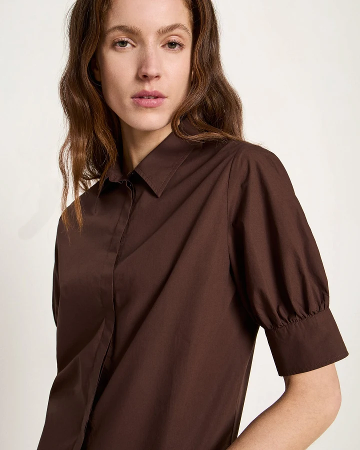 Bluse mit Puffärmeln (GOTS)