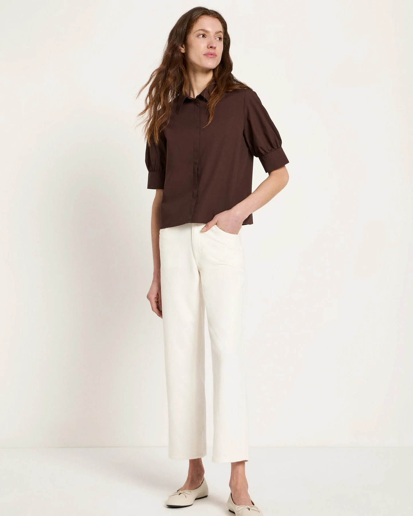Bluse mit Puffärmeln (GOTS) – Ansicht 2