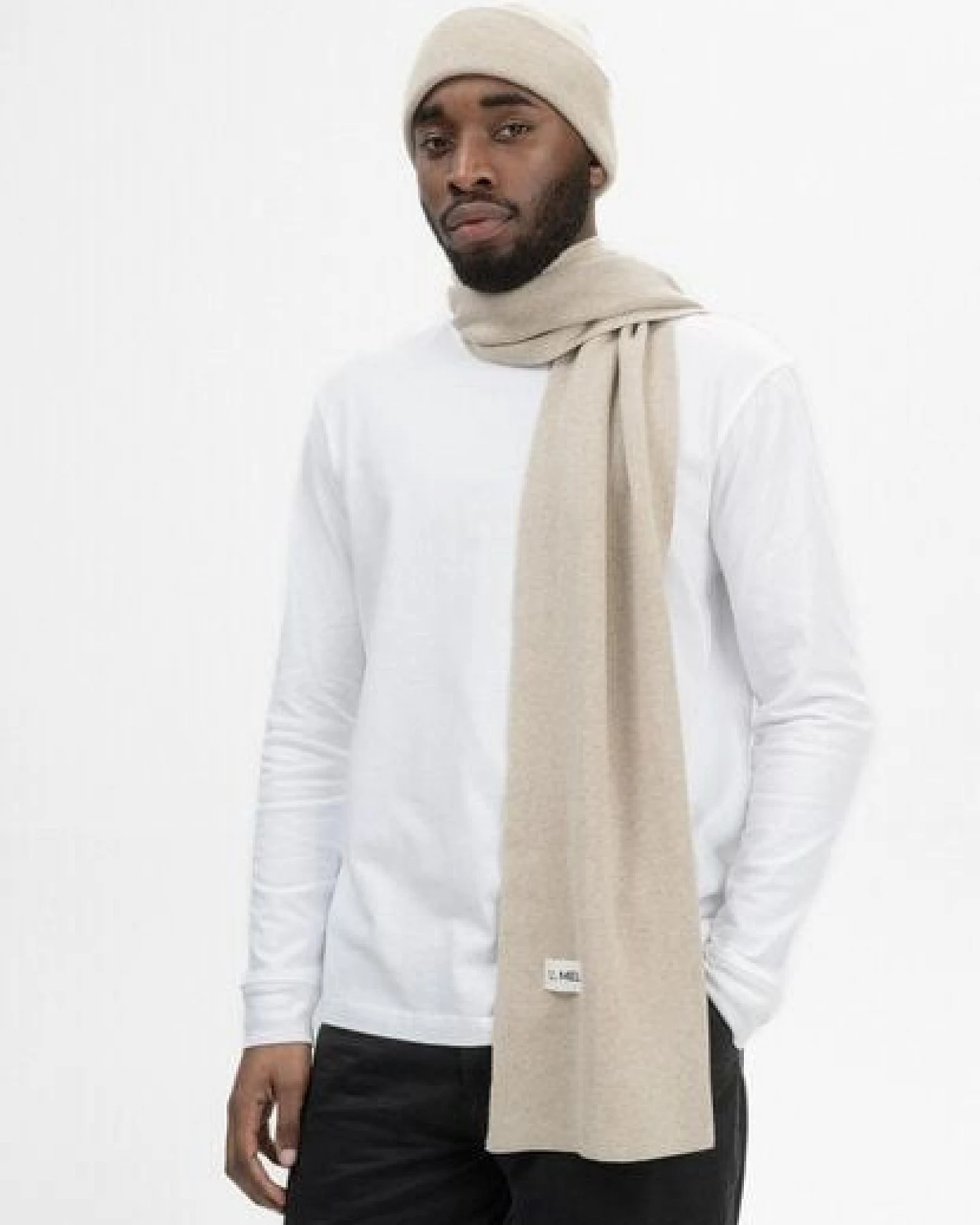MELA Jacquard Strick Schal Style ASMEE aus 100% Bio-Baumwolle – Ansicht 4