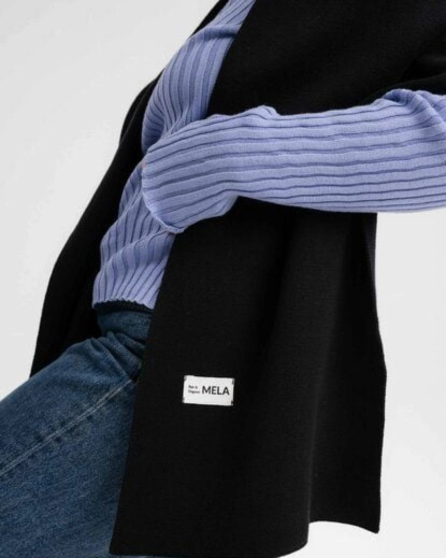 MELA Jacquard Strick Schal Style ASMEE aus 100% Bio-Baumwolle – Ansicht 4