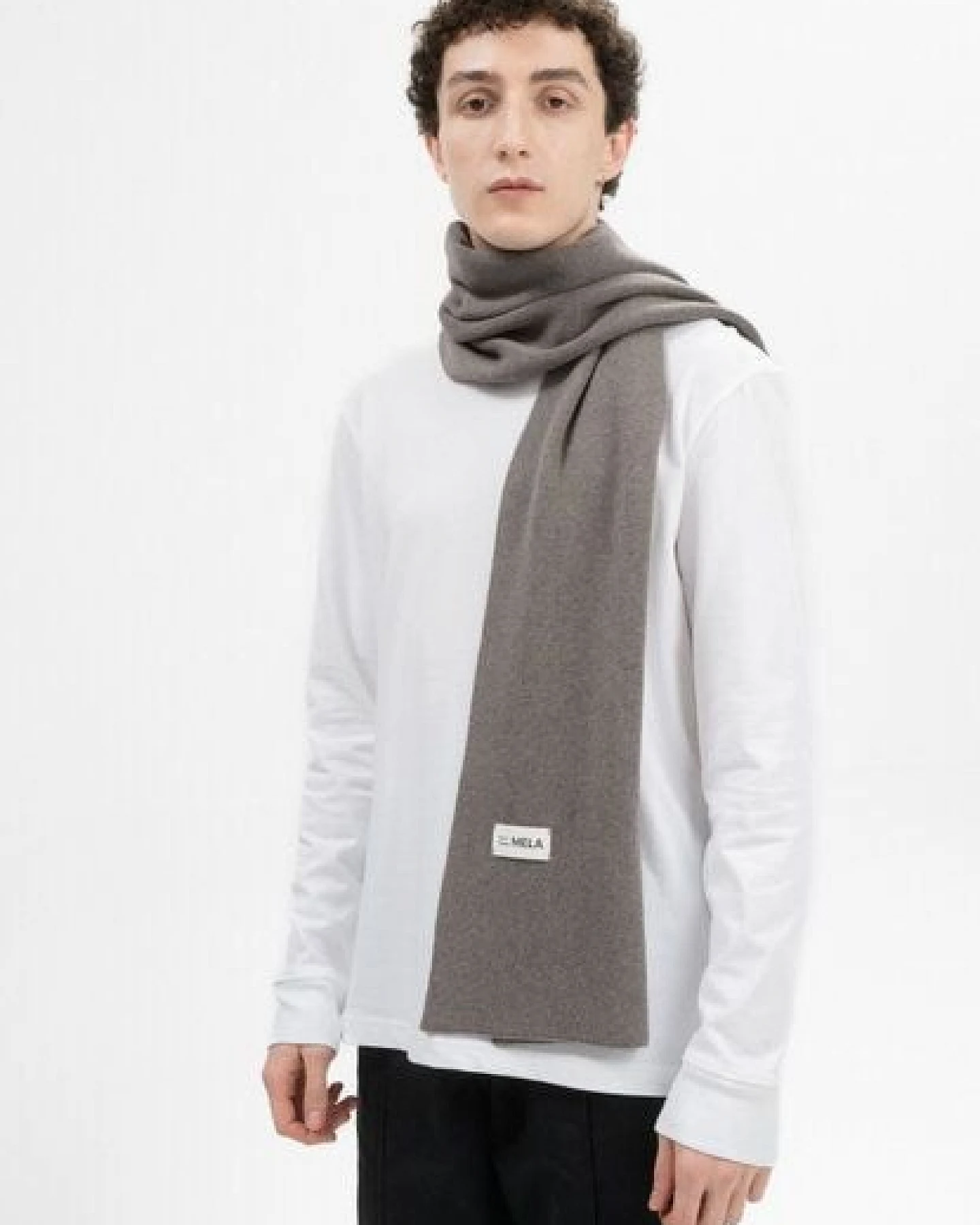 MELA Jacquard Strick Schal Style ASMEE aus 100% Bio-Baumwolle – Ansicht 3