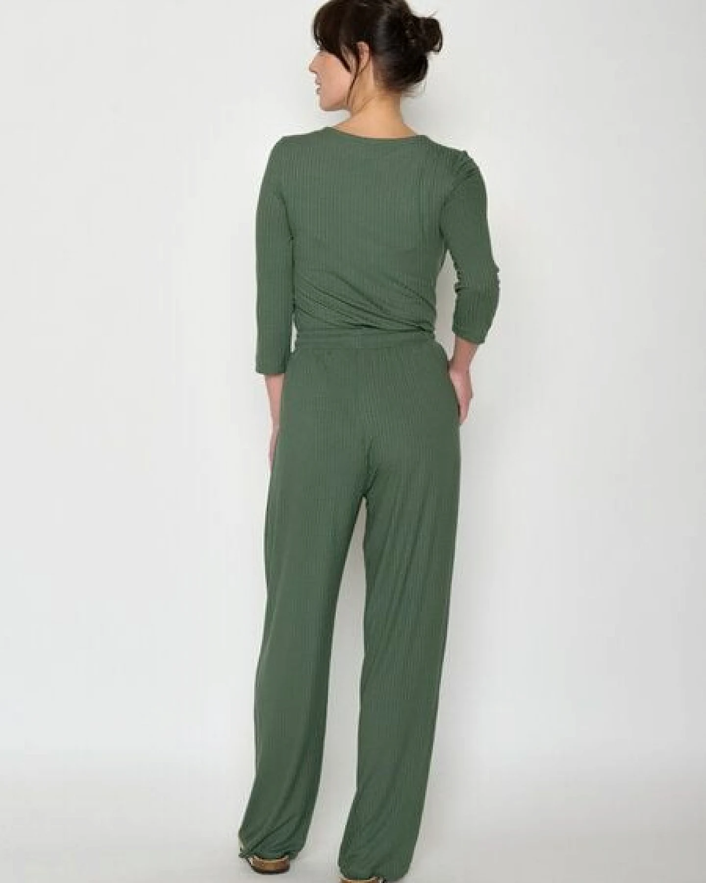 GREENBOMB Hose Mood Leisure Pant Olive – Ansicht 3