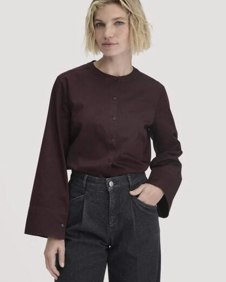 hessnatur Bluse Relaxed aus reiner Bio-Baumwolle