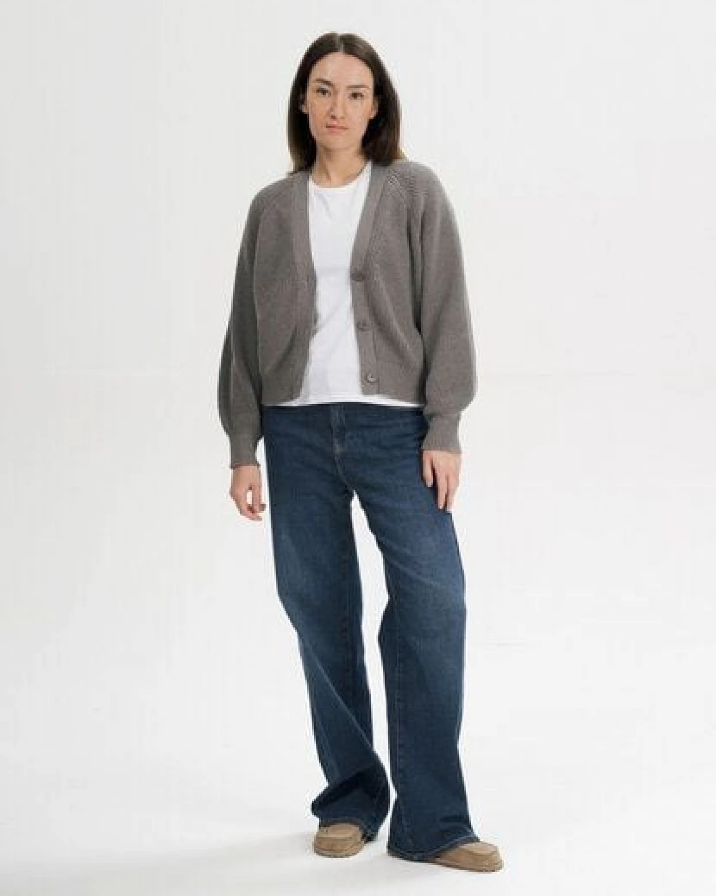 MELA Rippstrick Cardigan Style BHUMA aus 100% Bio-Baumwolle – Ansicht 4