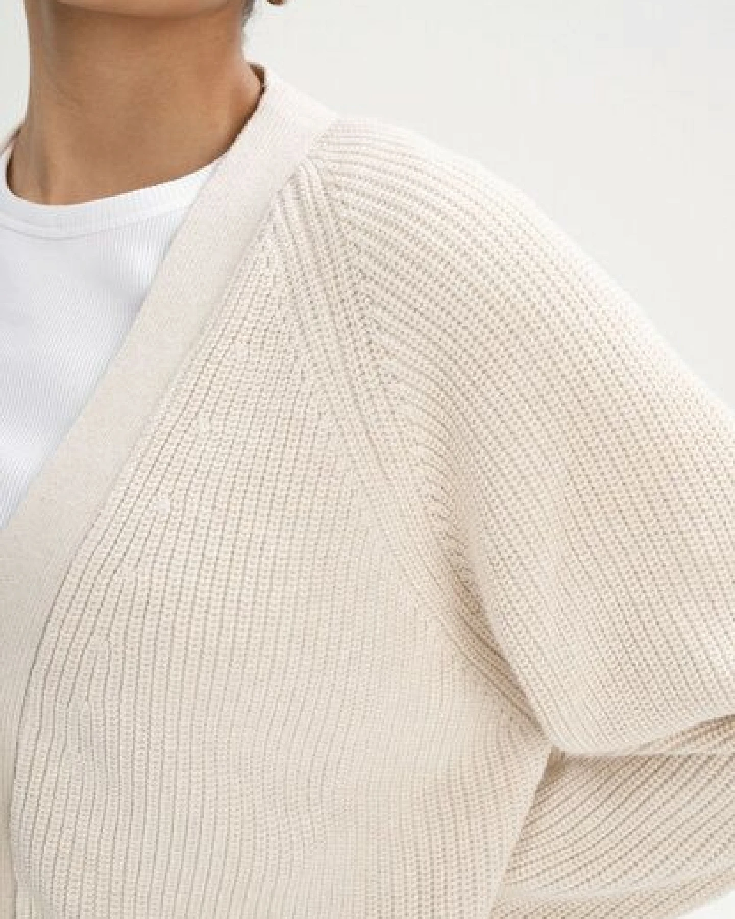 MELA Rippstrick Cardigan Style BHUMA aus 100% Bio-Baumwolle – Ansicht 4