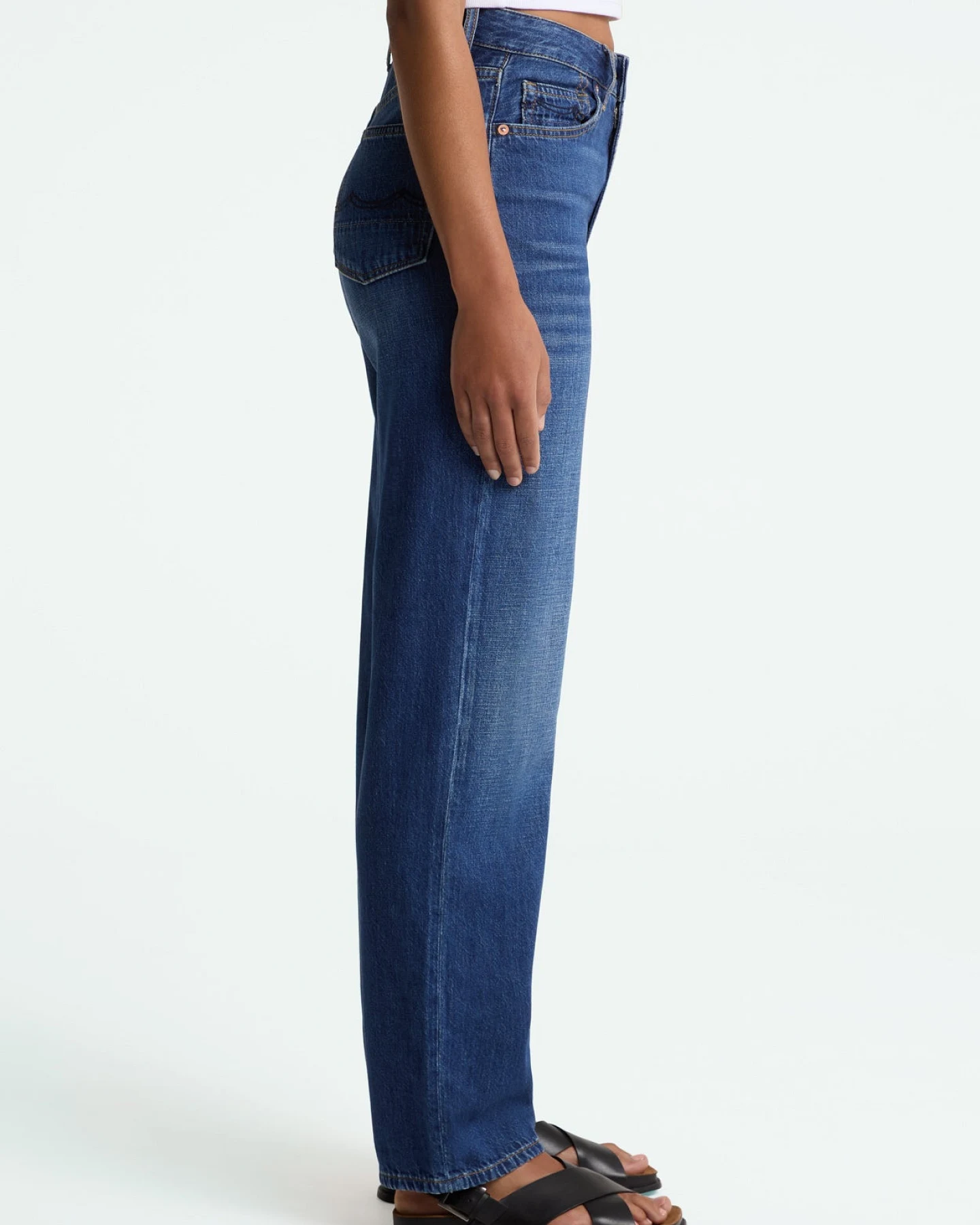 Kings of Indigo Damen vegan Jeans Liora Hopcete Electric Dunkelblau – Ansicht 2