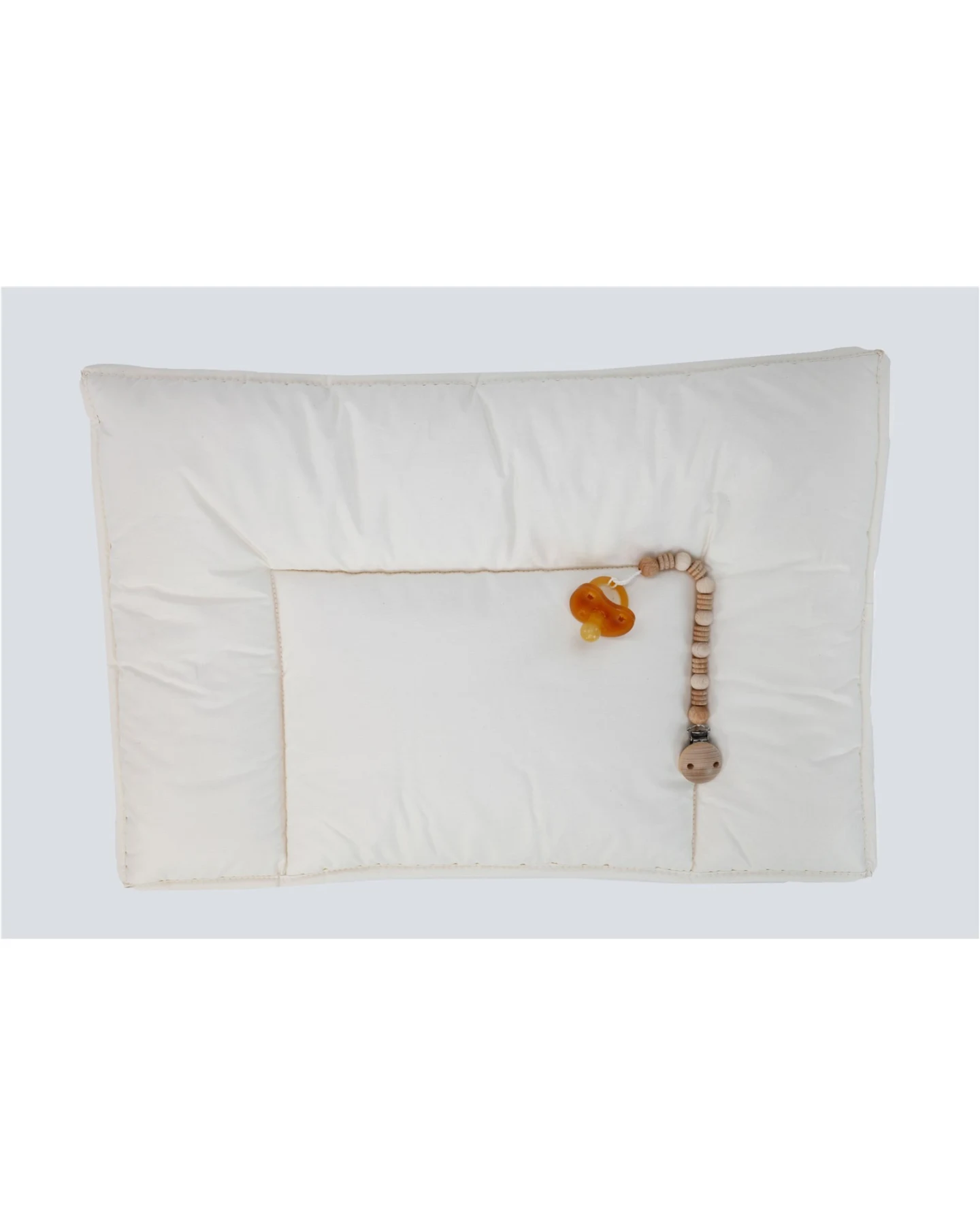 Natur Babykissen flach Maisvlies Maße 40 x 60 x 5 cm, 200 g, Perkal-Inlett – Ansicht 2