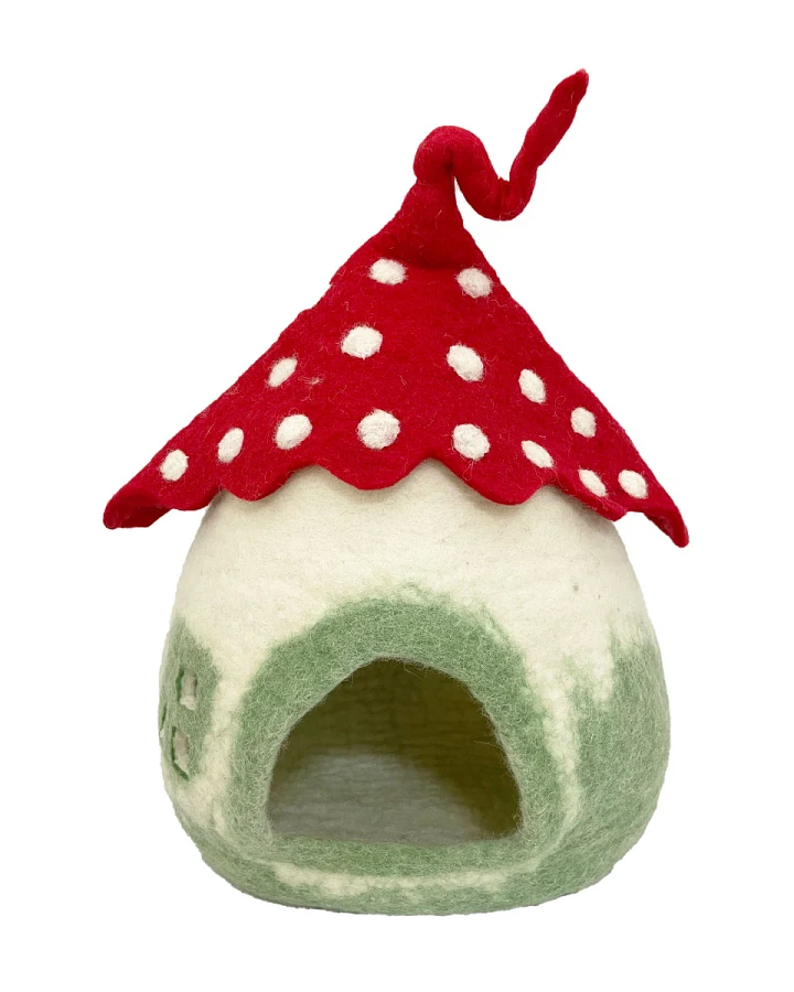 Papoose - Filz Zwergenhaus Fliegenpilz mit Zauberhut