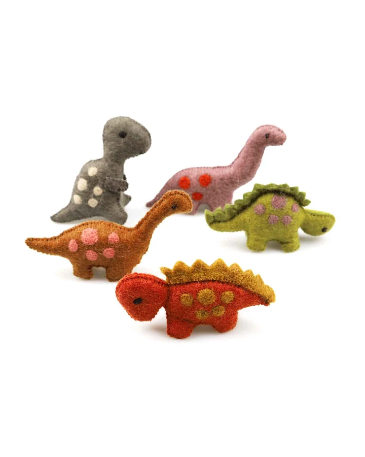 Papoose - Filz Dinosaurier 5er Set