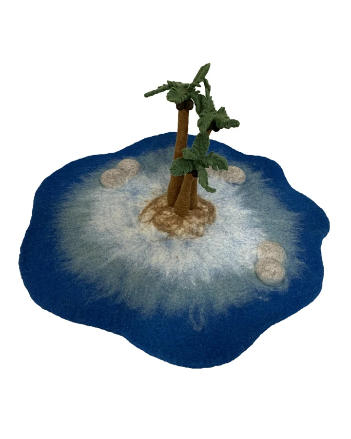 Papoose - Filz Spielteppich mit Palmeninsel