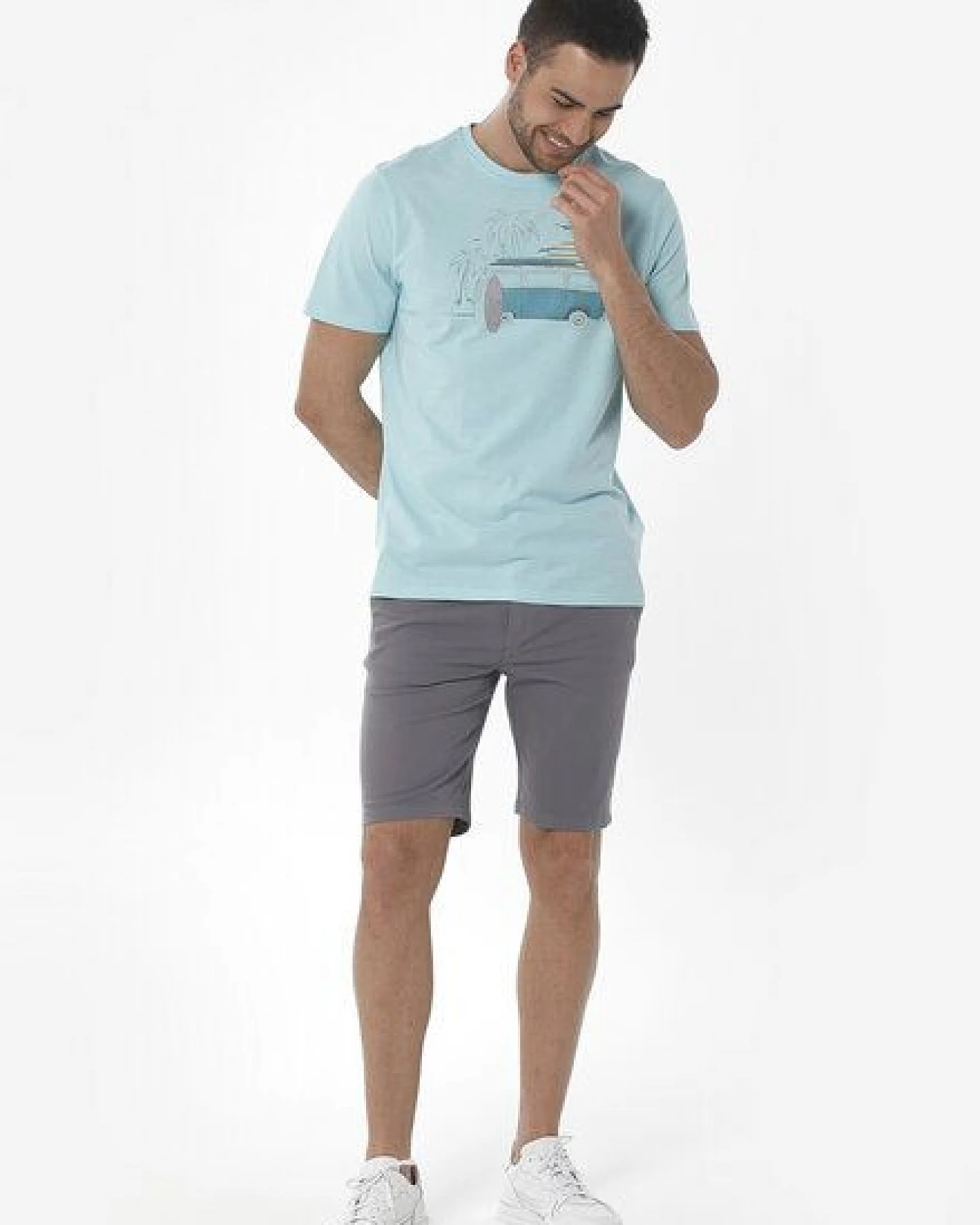 ORGANICATION Slim Chino-Shorts aus Bio-Baumwolle – Ansicht 2