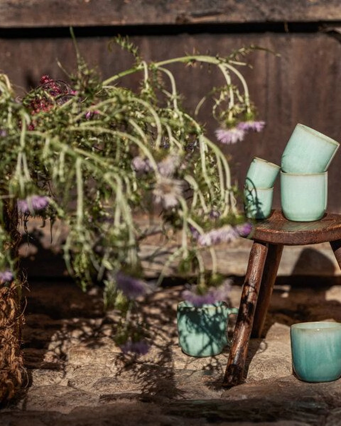 onomao Handgemachte Tasse mit Henkel aus Steinzeug – Ansicht 3