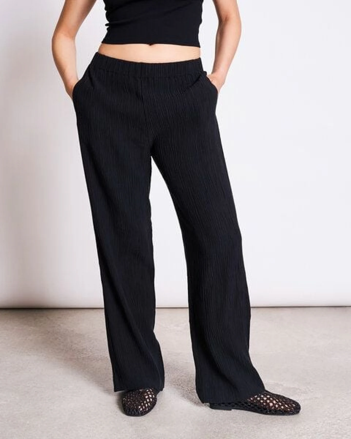 JAN N JUNE Weite Crinkle-Hose HAVA – Ansicht 3