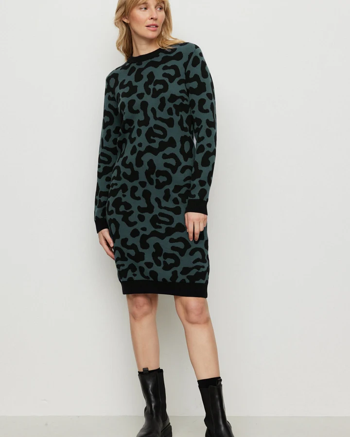 Recolution Damen vegan Kleid Amaranthus Leo In Dunkelgrün