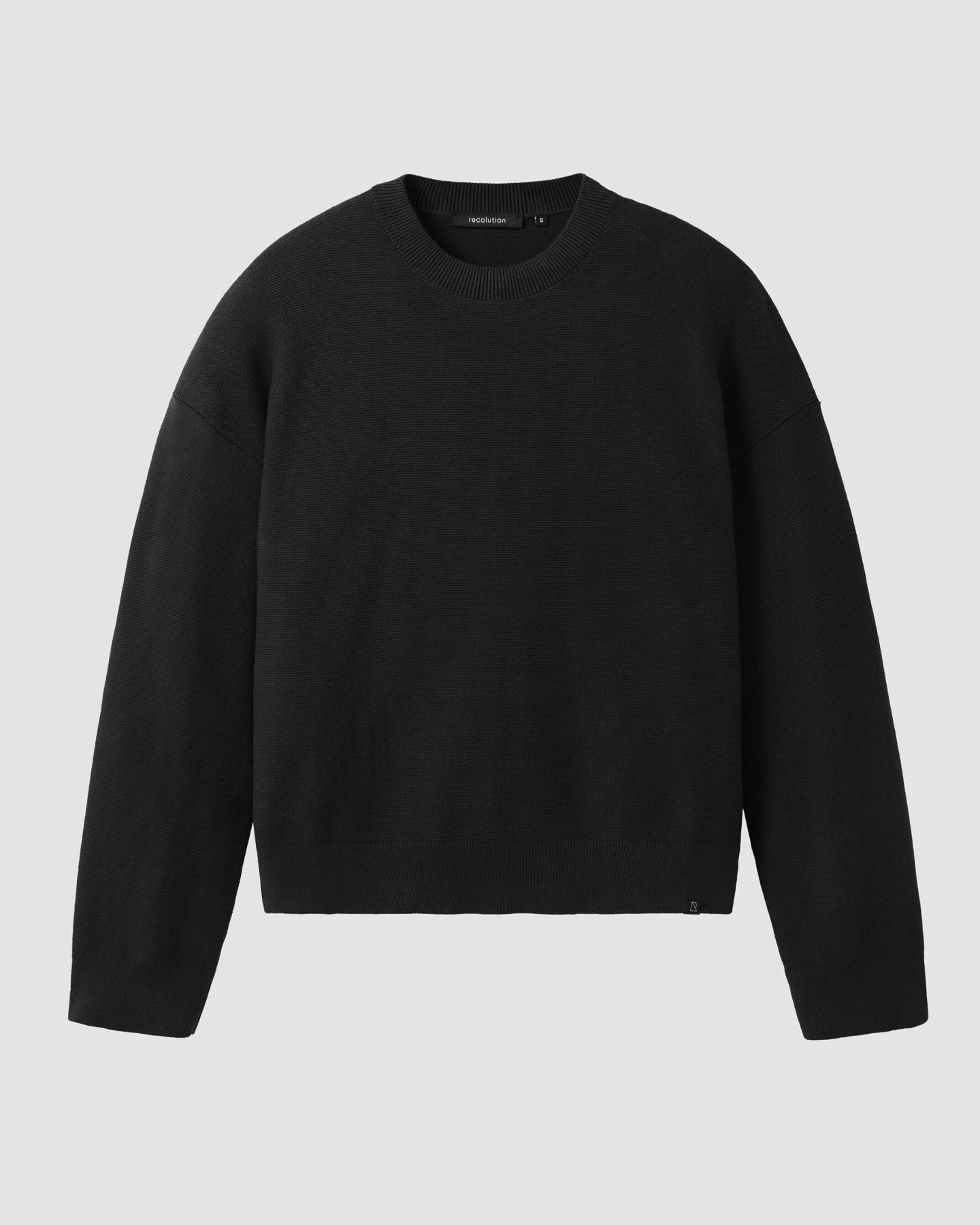 Recolution Damen vegan Pullover Gingko Schwarz – Ansicht 2