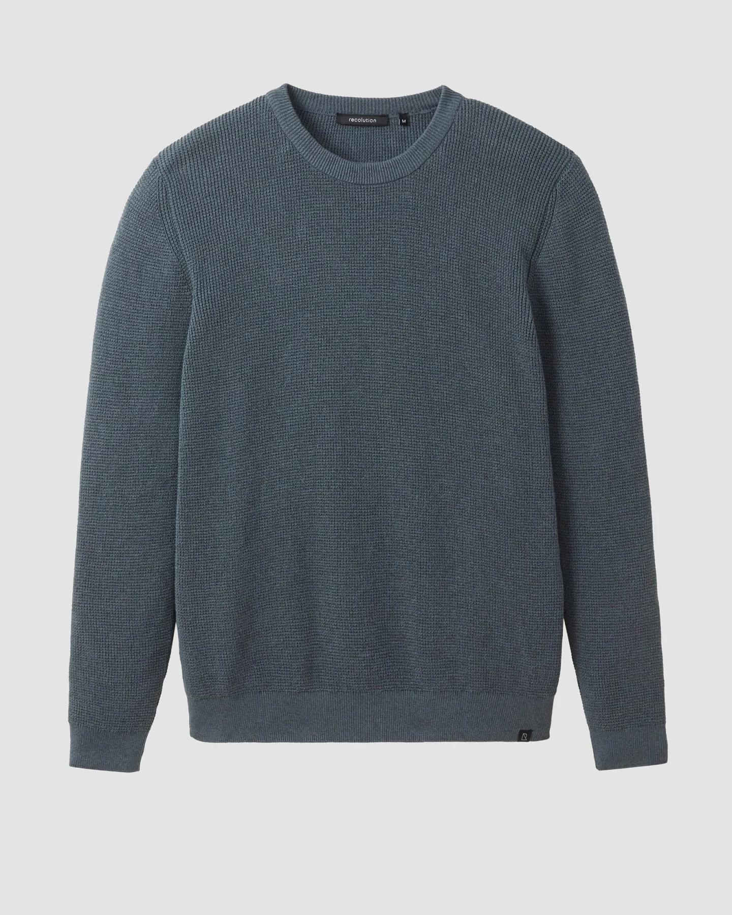 Recolution Herren vegan Pullover Bacopa Teal – Ansicht 2