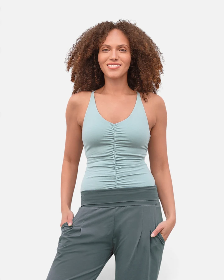 Jaya Organics Top Nicole - Aqua M
