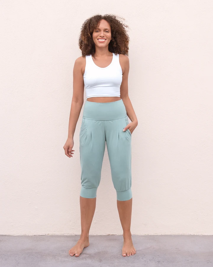 Jaya Organics 3/4 Pants Nidhi - Aqua L