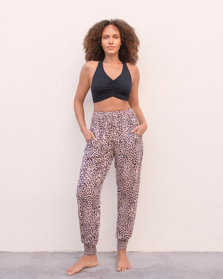 Jaya Organics Yogahose Ananda - Leopard gold L