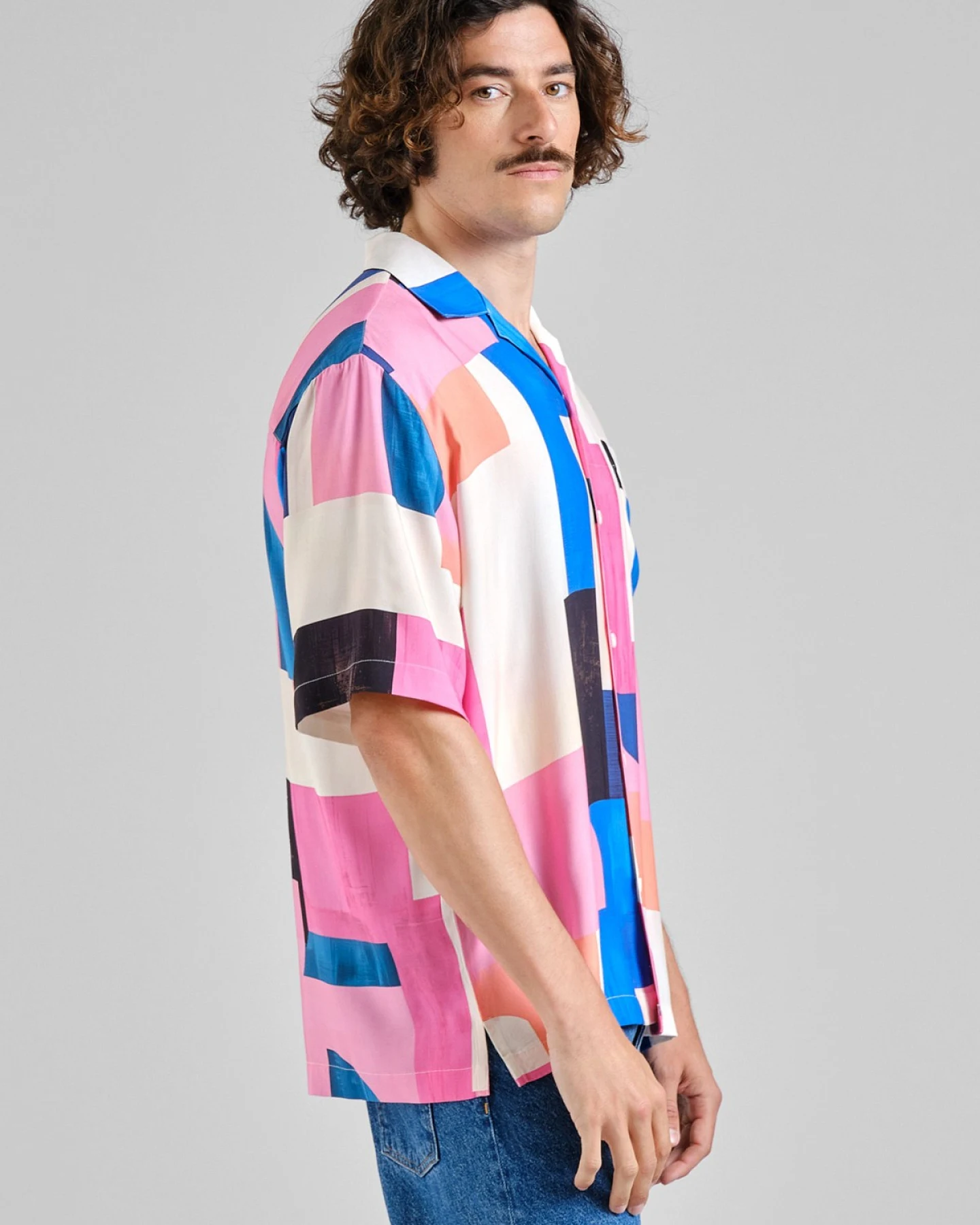 Hemd Marstrand Abstract Block Multi Color Rosa – Ansicht 2