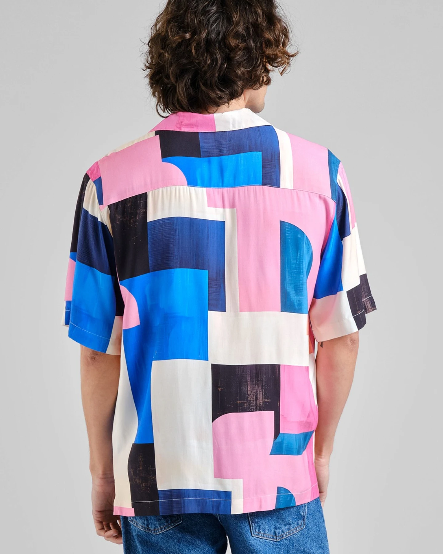 Hemd Marstrand Abstract Block Multi Color Rosa – Ansicht 3