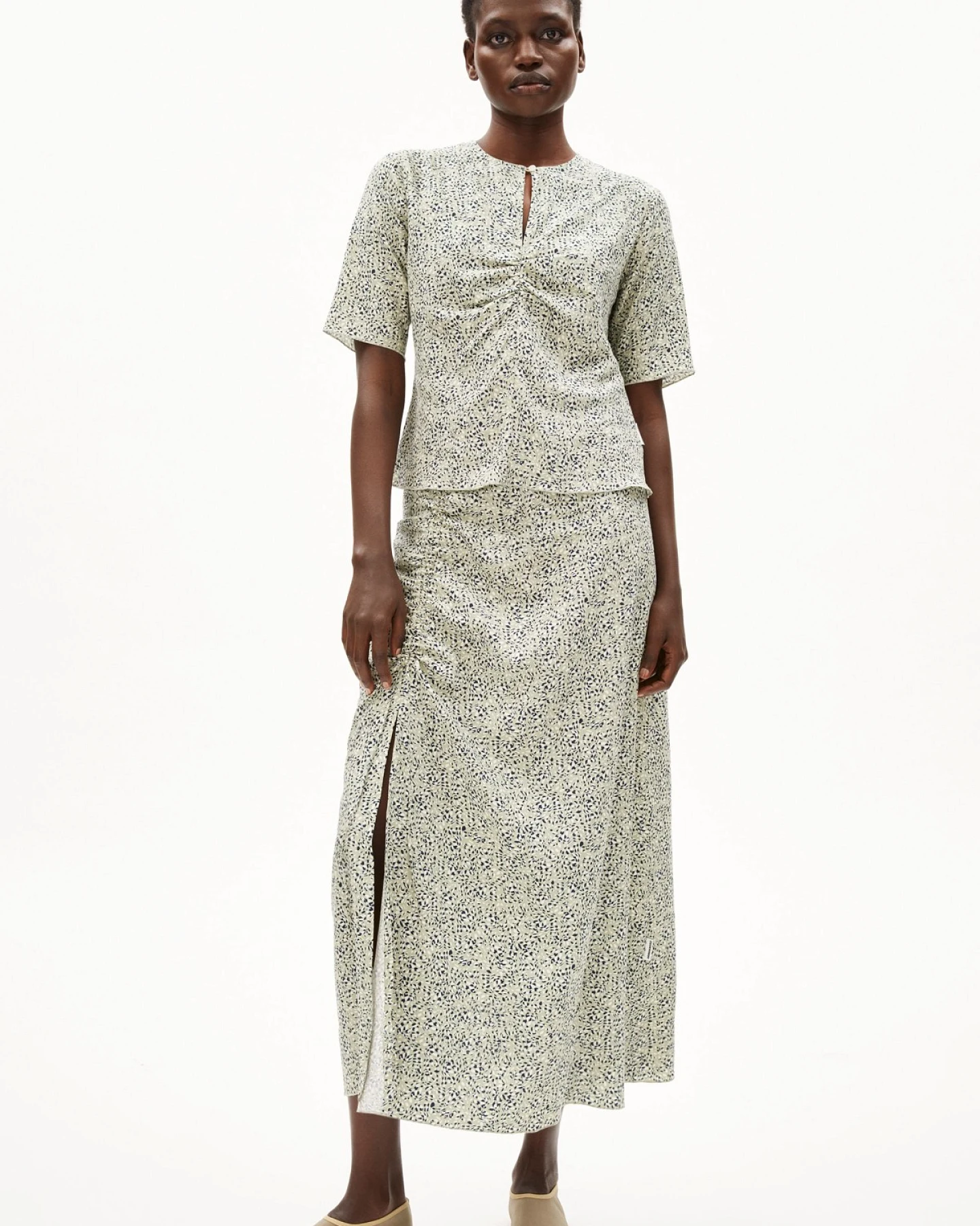 Bluse Ewaniaa Waterdrop Grün – Ansicht 3