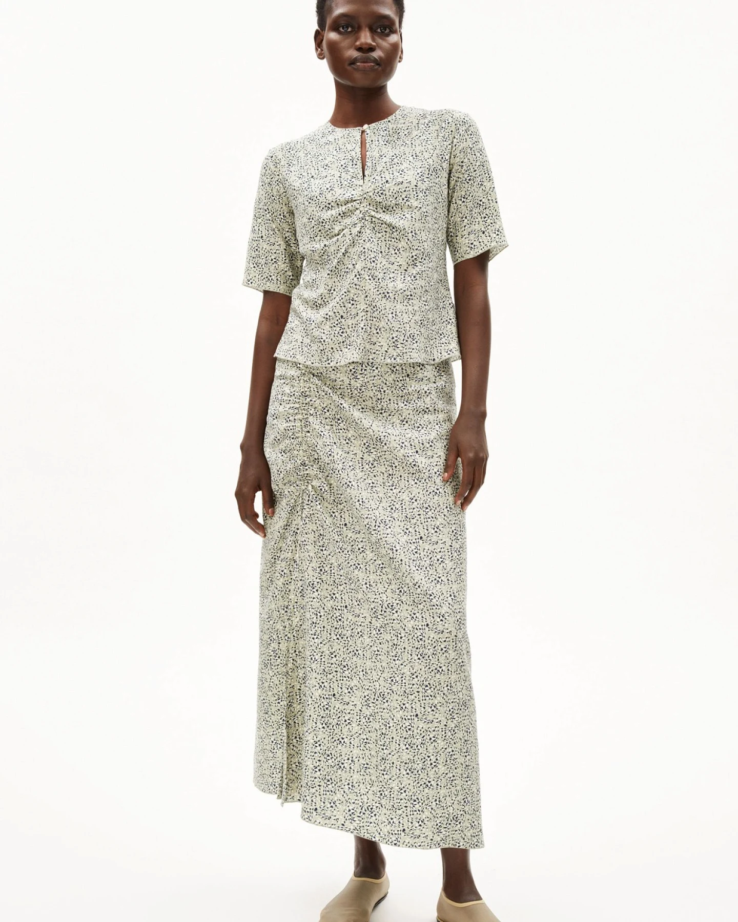 Bluse Ewaniaa Waterdrop Grün – Ansicht 4