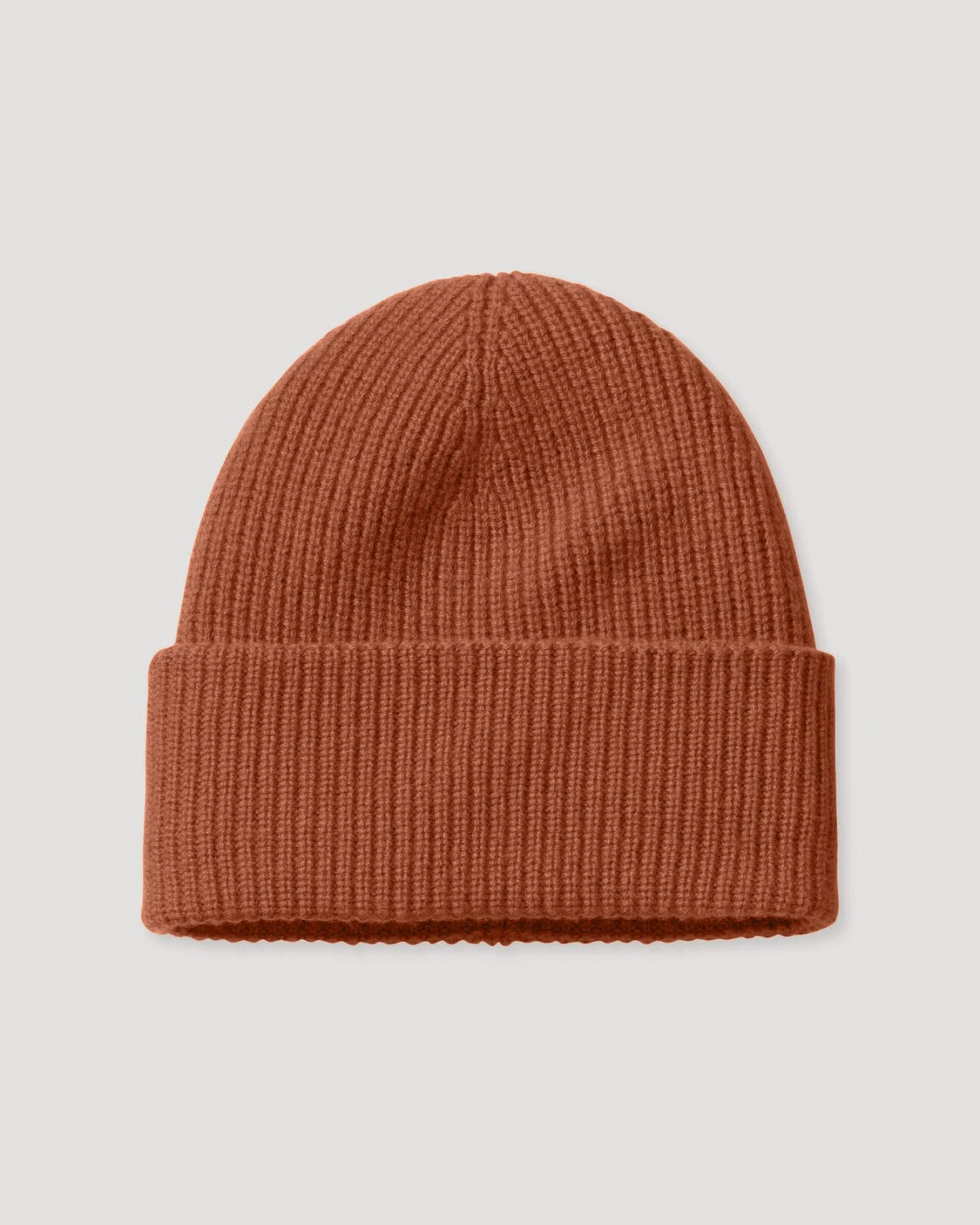 hessnatur Damen Strick Mütze aus Bio-Merinowolle mit Cashmere - orange - Größe 1size – Ansicht 2