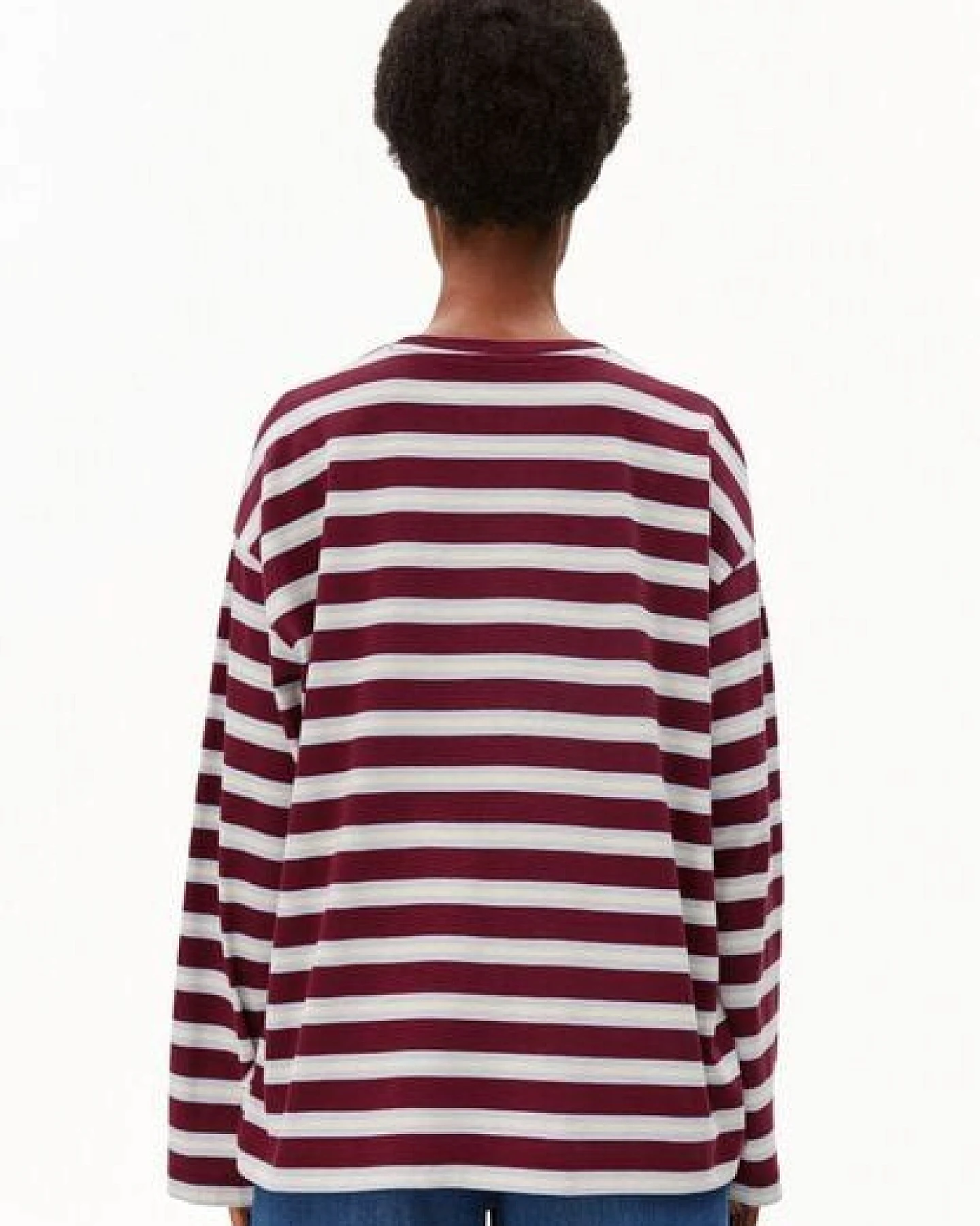ARMEDANGELS ICONIC Å FIETAA STRIPE Damen Longsleeve aus 100% Bio-Baumwolle – Ansicht 2