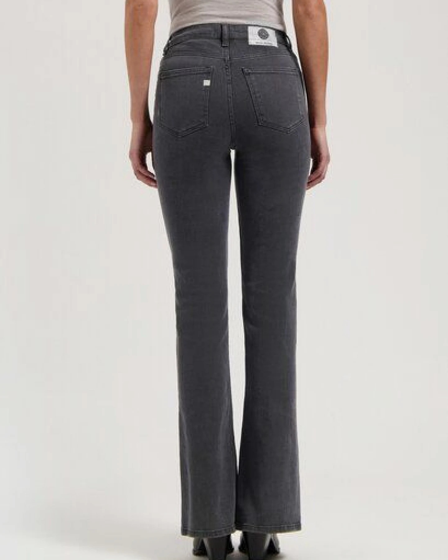 MUD Jeans Unisex Jeans "Isy Flared - O3 Grey" – Ansicht 4